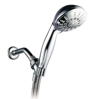 Hotel Spa 7-Spray 4 in. Single Wall Mount Handheld Rain Shower Head in chrome 28802