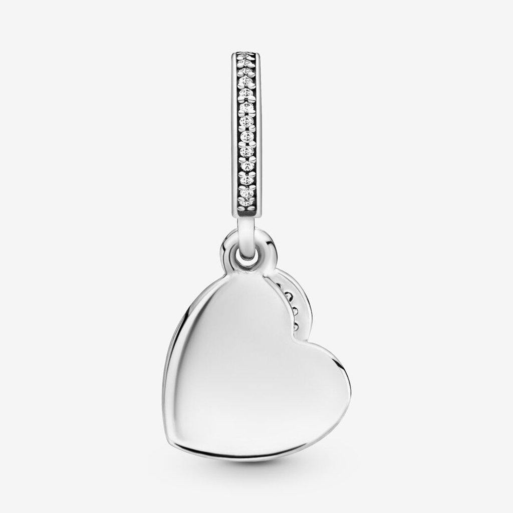 PANDORA  Forever Friends Heart Dangle Charm