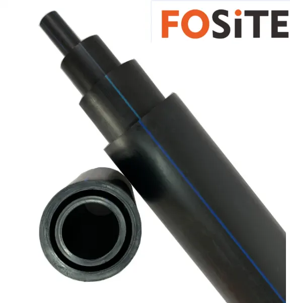 FOSITE Manufacturer Water Supply Plastic Water Pipe Black HDPE price