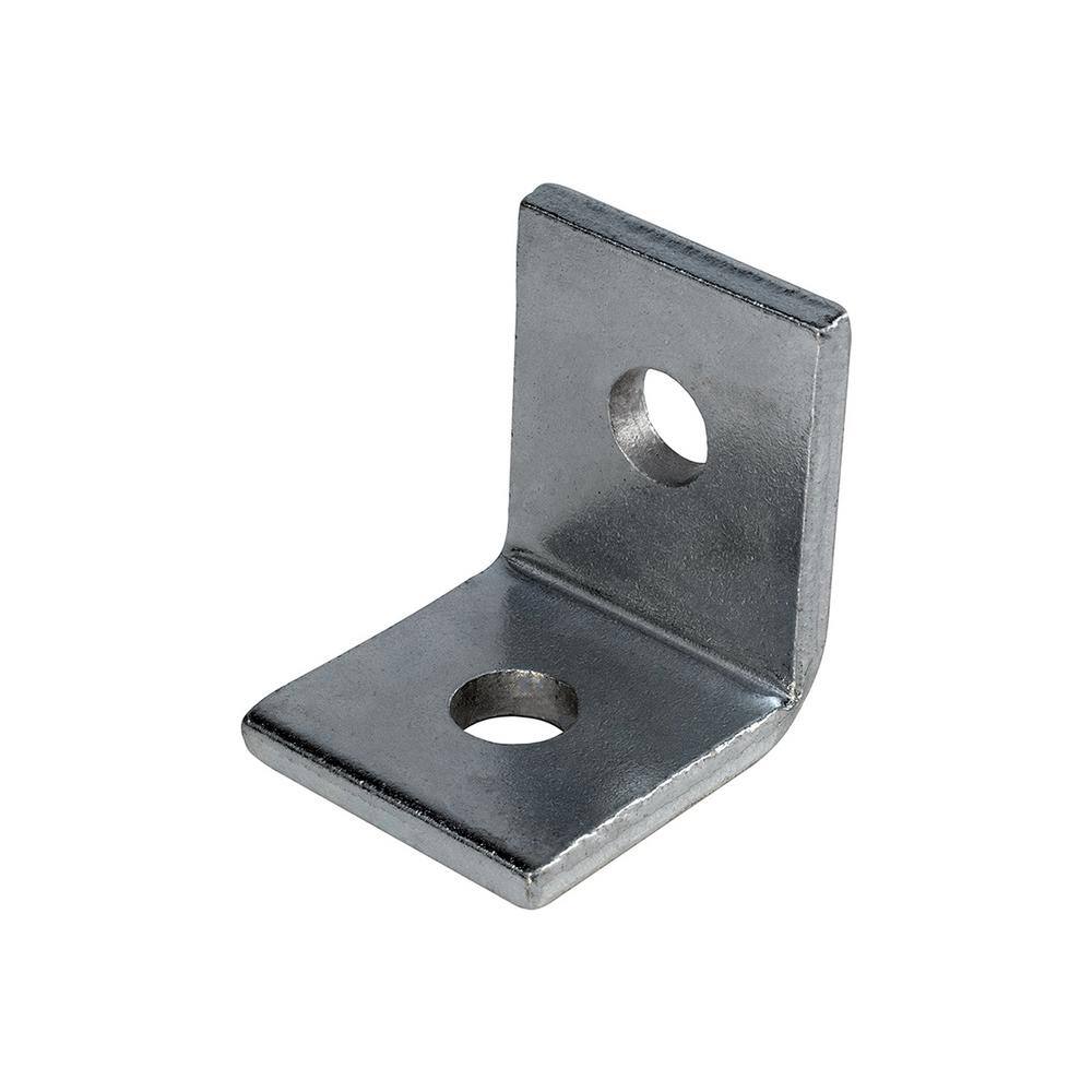 The Plumber's Choice 12 in. Hole Maximum Load 400 lbs. Iron L-Corner Brace Heavy Duty Shelf Bracket for Plumbing and Decor 12CABG-N