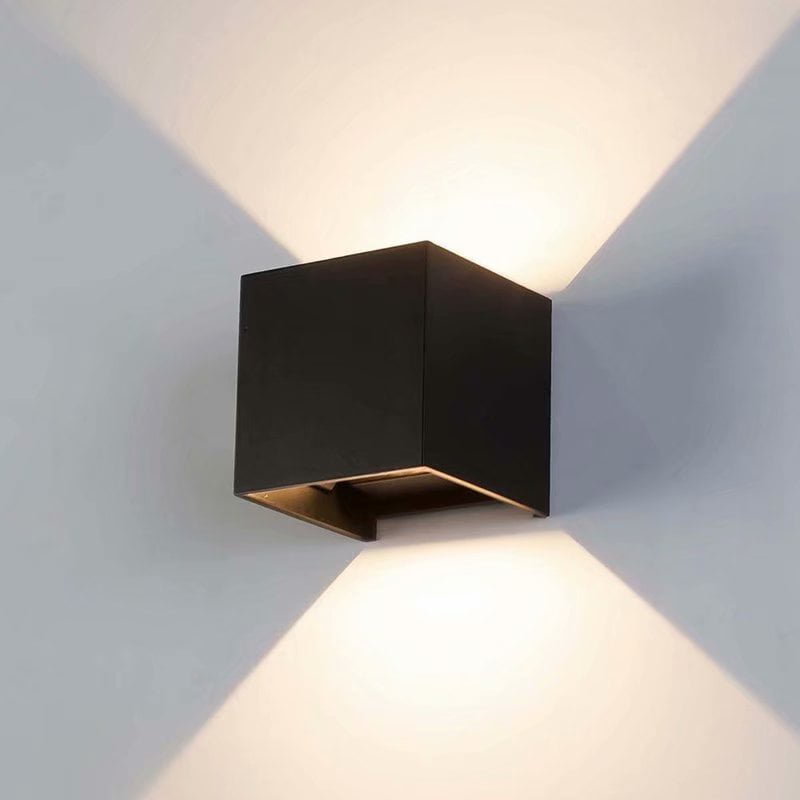 Modern 12W COB LED Waterproof Wall Lamp Cube Adjustable Indoor Outdoor Sconce Lighting Lamp,warm white