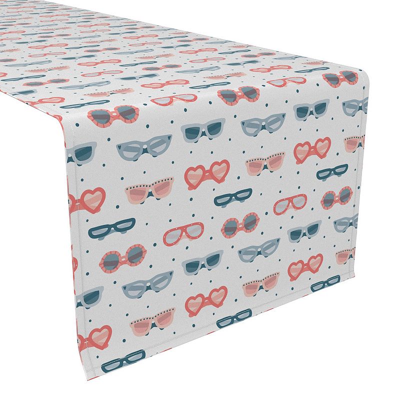 Table Runner， 100% Cotton， 16x90， Summer Sunglasses