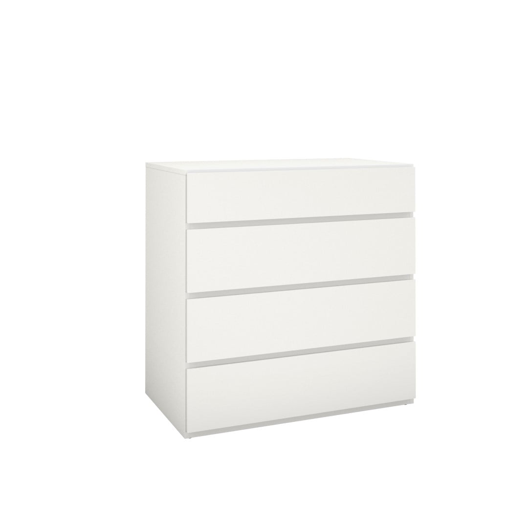 Nexera Modern 4 Drawer Chest in White