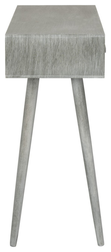 Cobi 3 Drawer Console Table Slate Grey   Midcentury   Console Tables   by AED Luxury Home Decor  Houzz