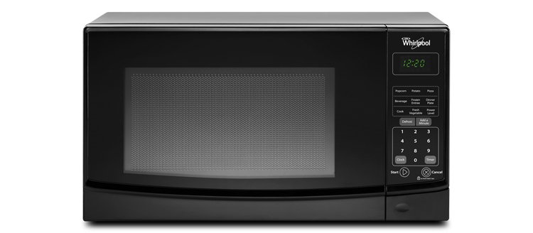 Whirlpool 0.7 Cu. Ft. Black Countertop Microwave