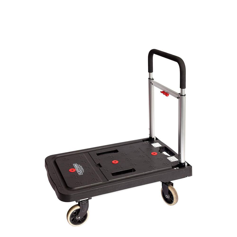 Magna Cart Aluminum 4-Wheel Folding Platform Transport Cart with 300 lbs. Capacity FF