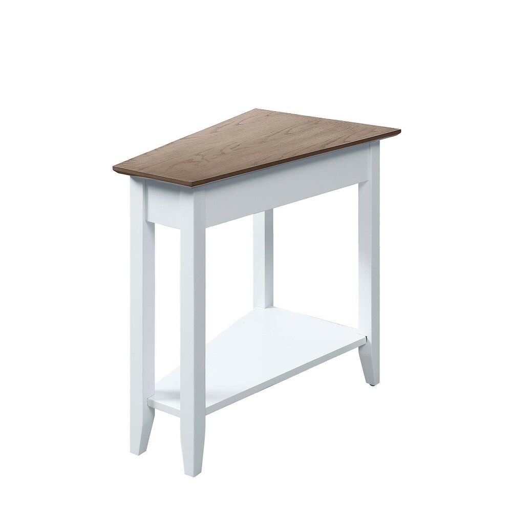 Convenience Concepts American Heritage Wedge End Table with Shelf