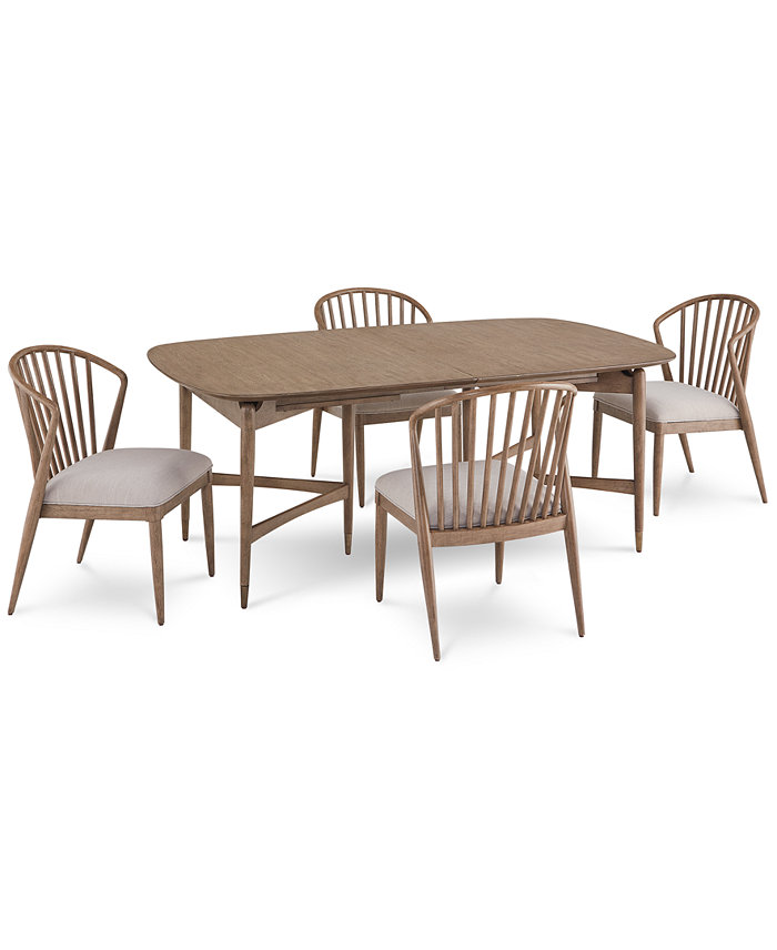 Furniture Finn 5pc Dining Set (Table and 4 Side Chairs)