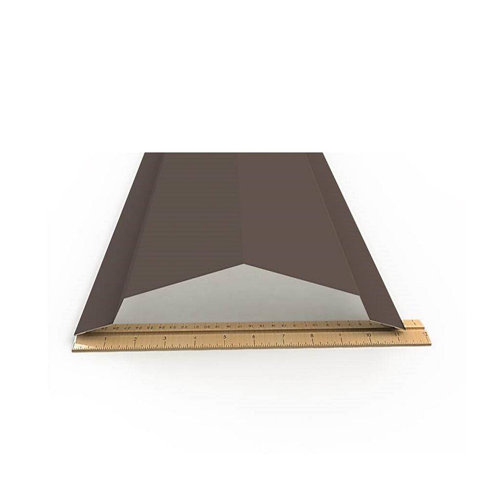 Gibraltar Building Products 10 ft. Slate 29-Gauge Galvalume Steel RC2 Ridge Cap Flashing 987642
