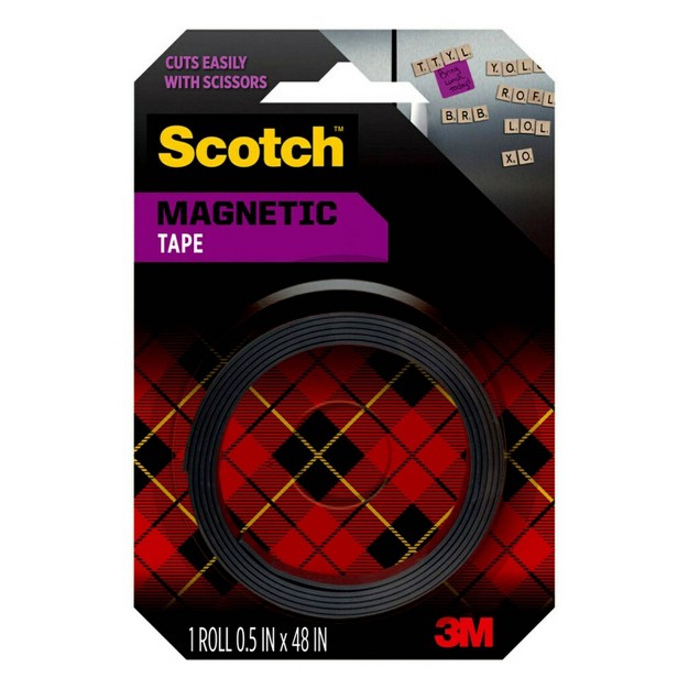 X 4 x27 Repositionable Magnetic Tape Black