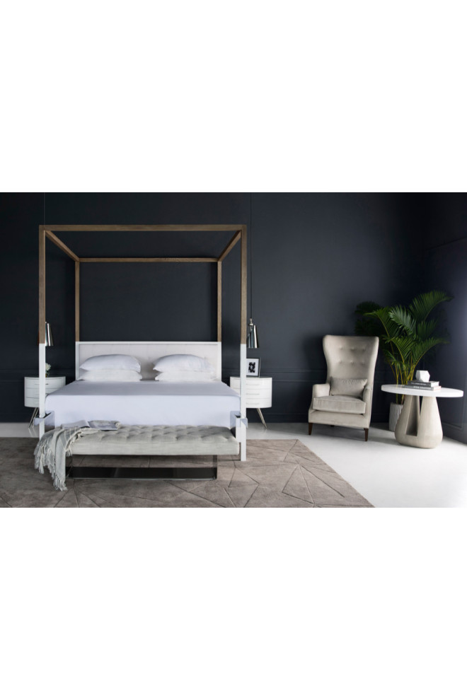 Taupe Oak Side Table  Andrew Martin Gray   Transitional   Side Tables And End Tables   by Oroa   Distinctive Furniture  Houzz