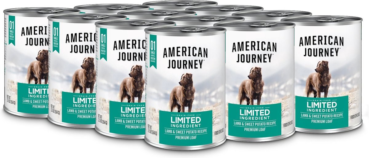 American Journey Limited Ingredient Diet Lamb and Sweet Potato Recipe Grain-Free Canned Dog Food