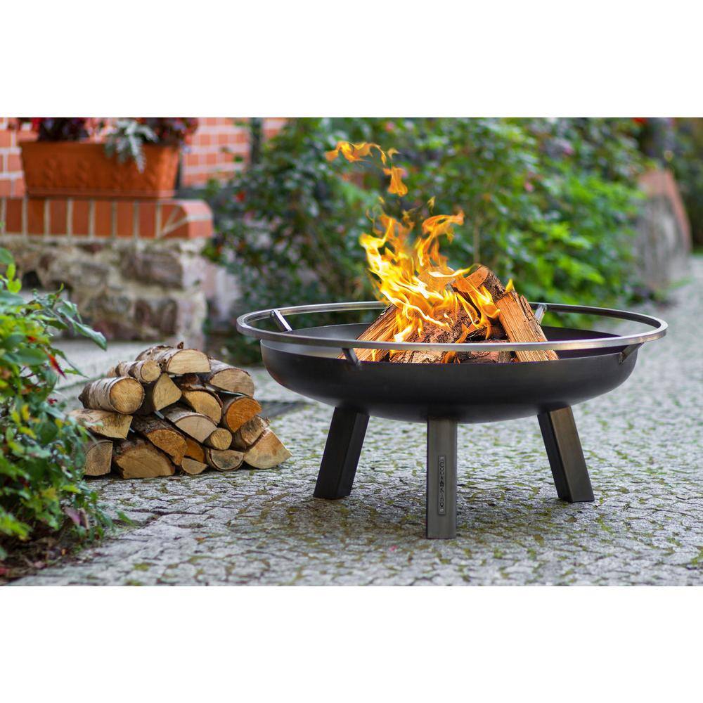 Good Directions Cook King 111265 Porto Fire Bowl 23.5 in. Dia Wood Burning Fire Pit 111265