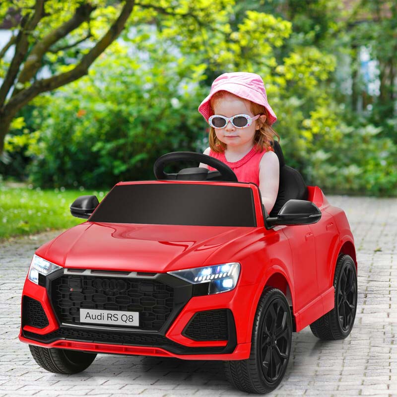 12V Licensed Audi Q8 Kids Ride On Car, Battery Powered 4 Wheeler Riding Toy Car with Remote Control