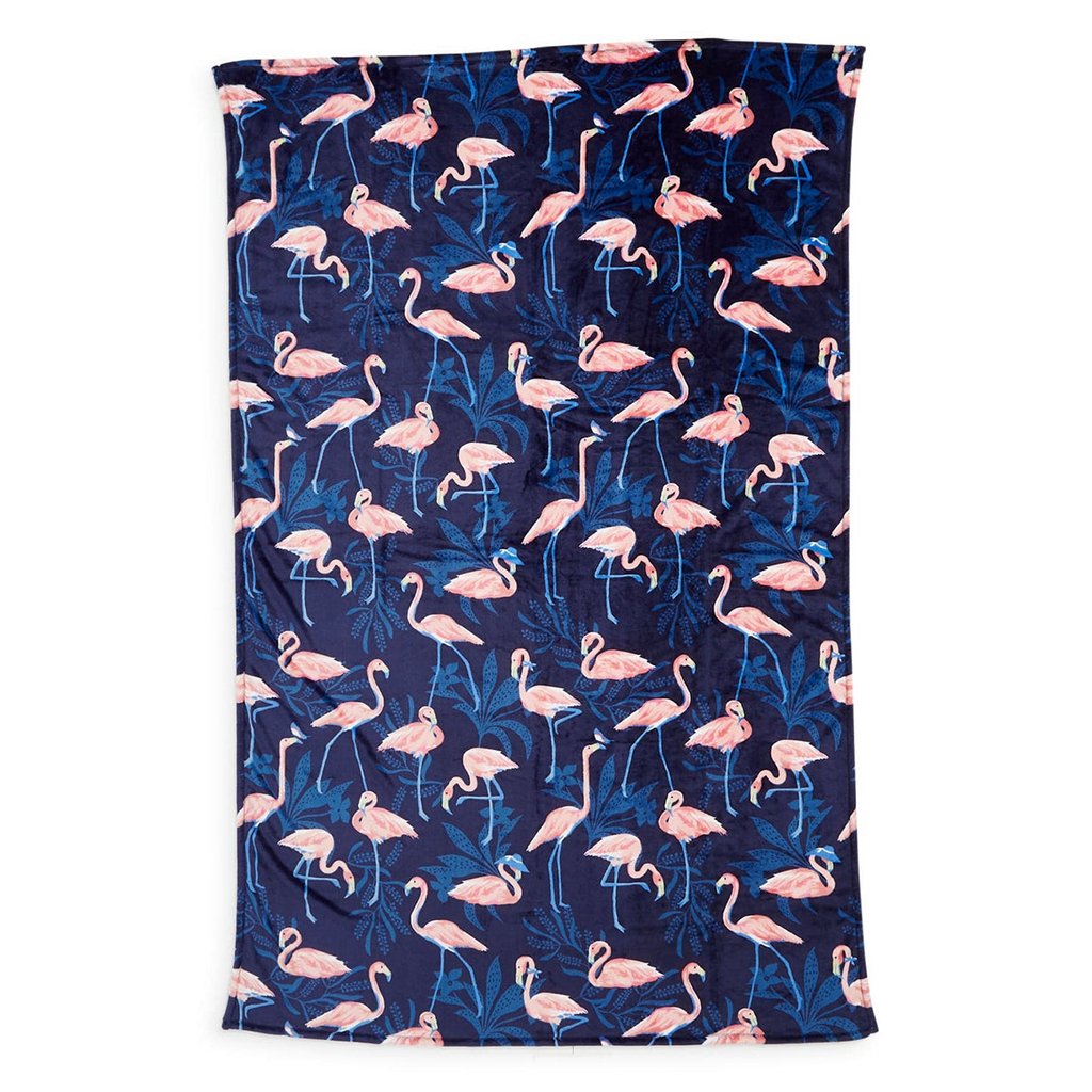 Vera Bradley  Plush Throw Blanket in Flamingo Party