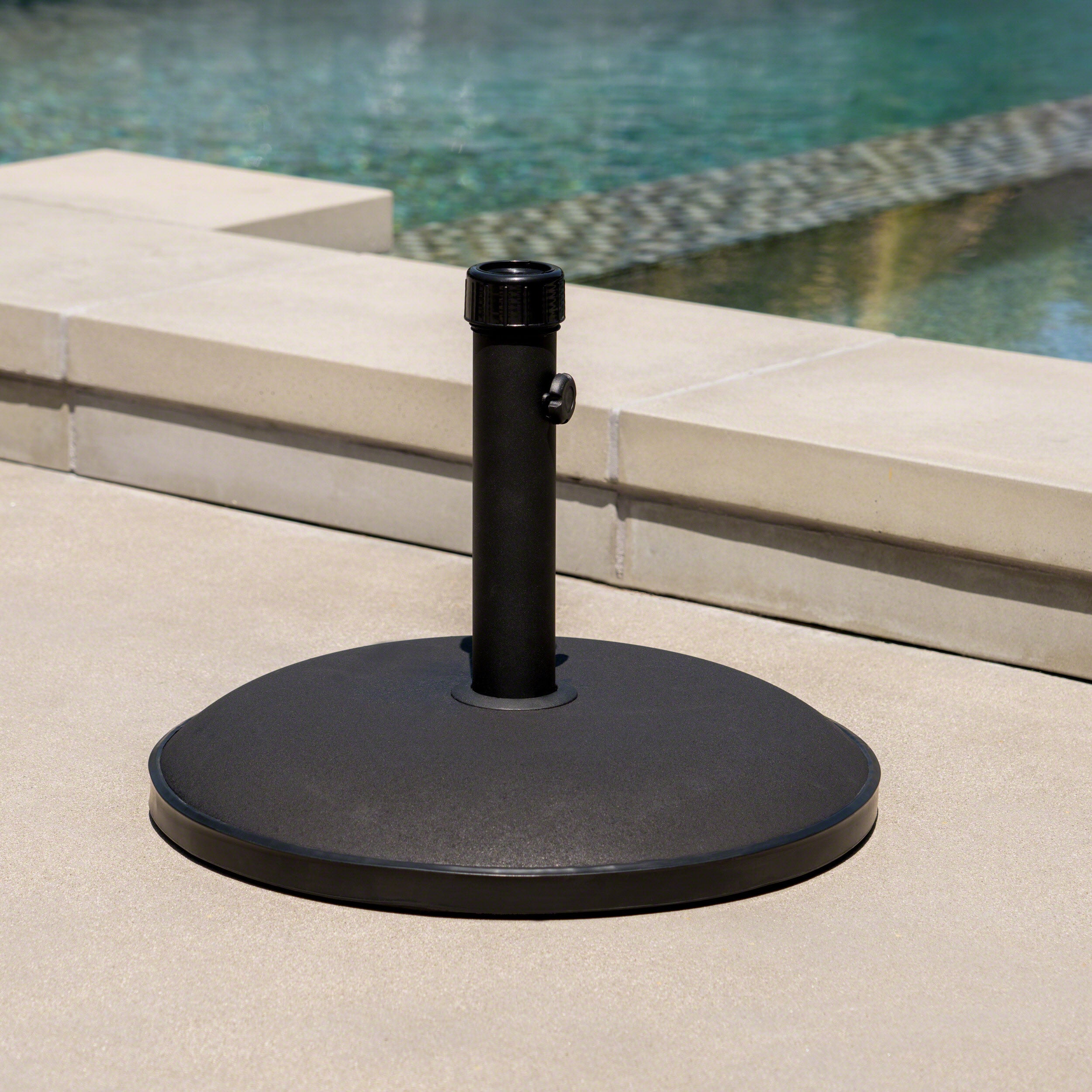 Gretna Outdoor 55 lbs Circular Concrete Umbrella Base