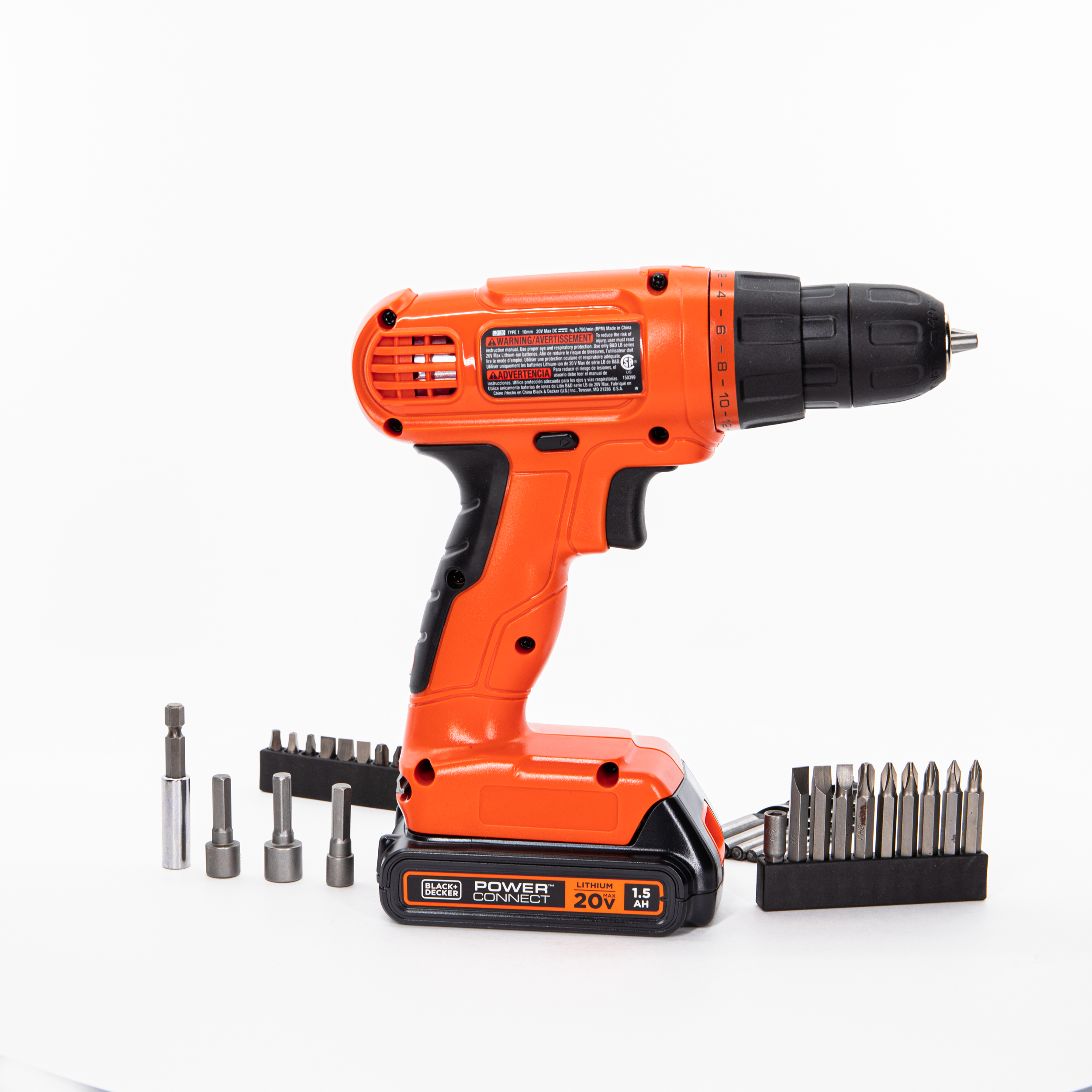 20V MAX* POWERCONNECT™ Cordless Drill/Driver + 30 Pc. Kit