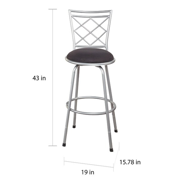 Simple Living Alyssa Adjustable Height Swivel Stools (Set of 3)