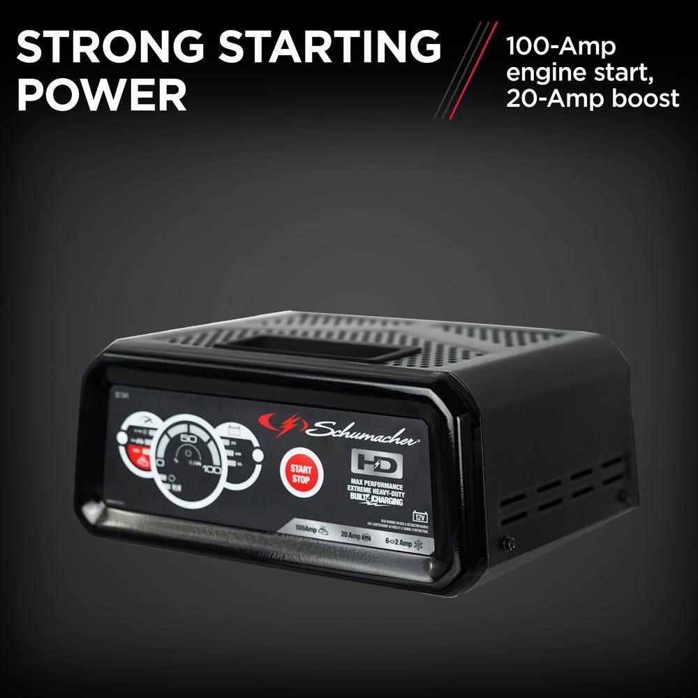 Schumacher Electric Schumacher Automotive 12-Volt 100-Amp Fully Automatic Battery Charger and Jump Starter SC1341