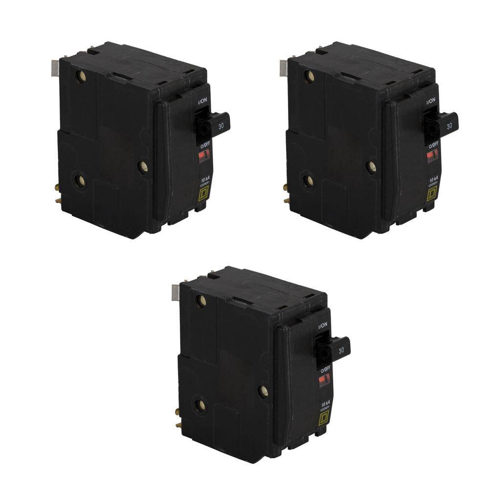 Square D QO 30 Amp 2-Pole Circuit Breaker (3-Pack) QO230CP3