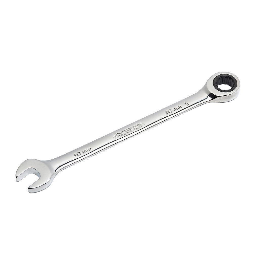 Husky 10 mm 12-Point Metric Ratcheting Combination Wrench HRW10MM