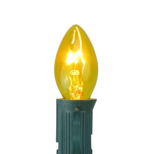 Northlight Pack Of 25 Transparent Yellow C7 Christmas Replacement Bulbs