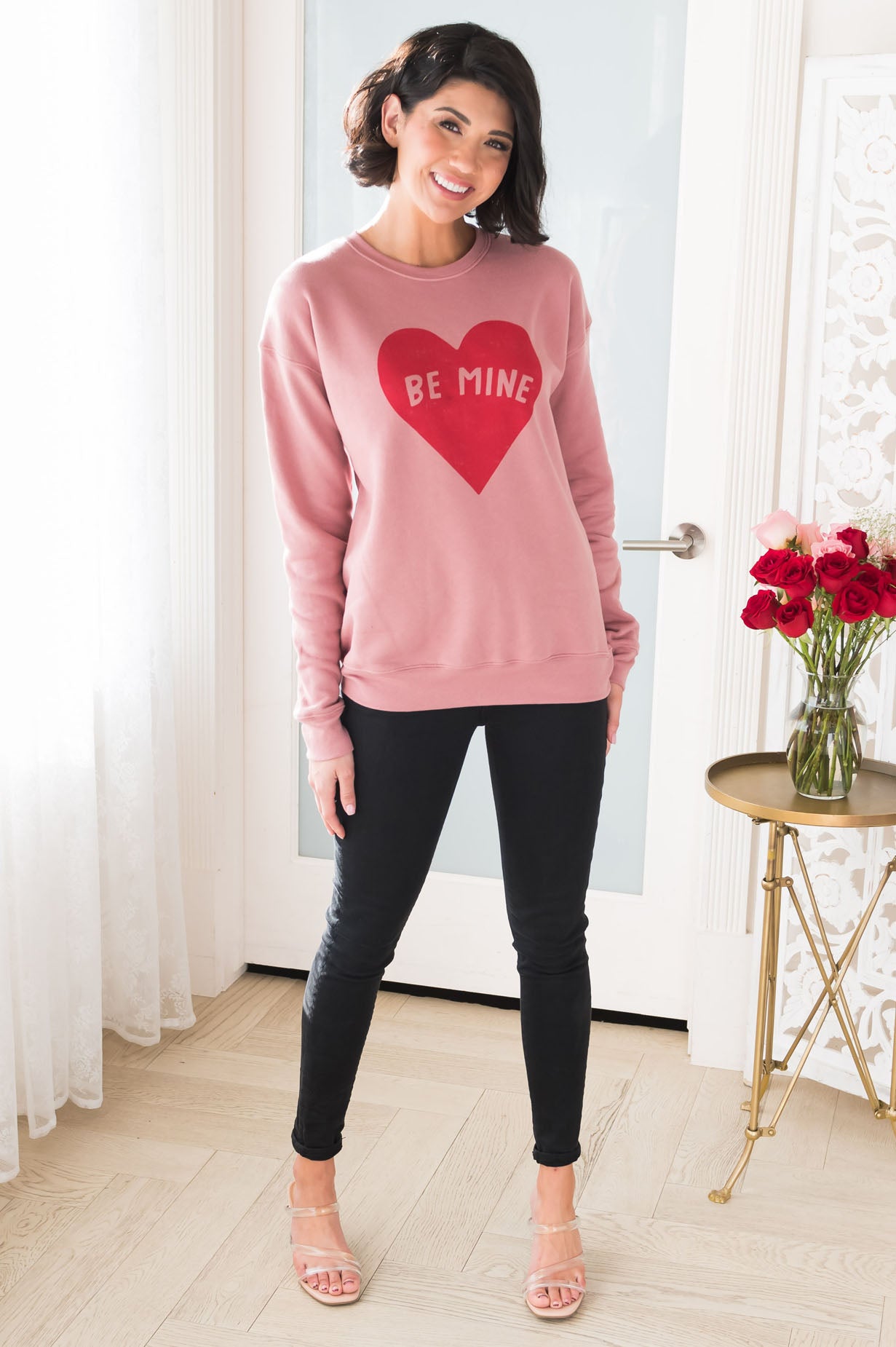 Candy Heart Modest Sweatshirt