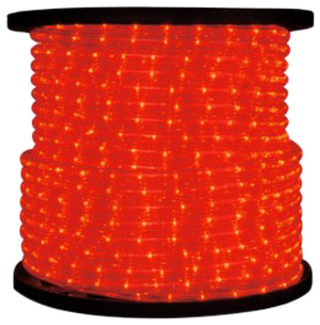 C Rope Led Or 1 10     10Mm 150  x27Spool Of Orange LED Ropelight   Contemporary   Outdoor Rope And String Lights   by Queens of Christmas  Houzz