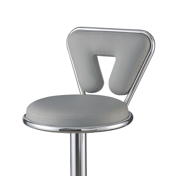 Poundex Adjustable Height and Swivel Barstool - 34