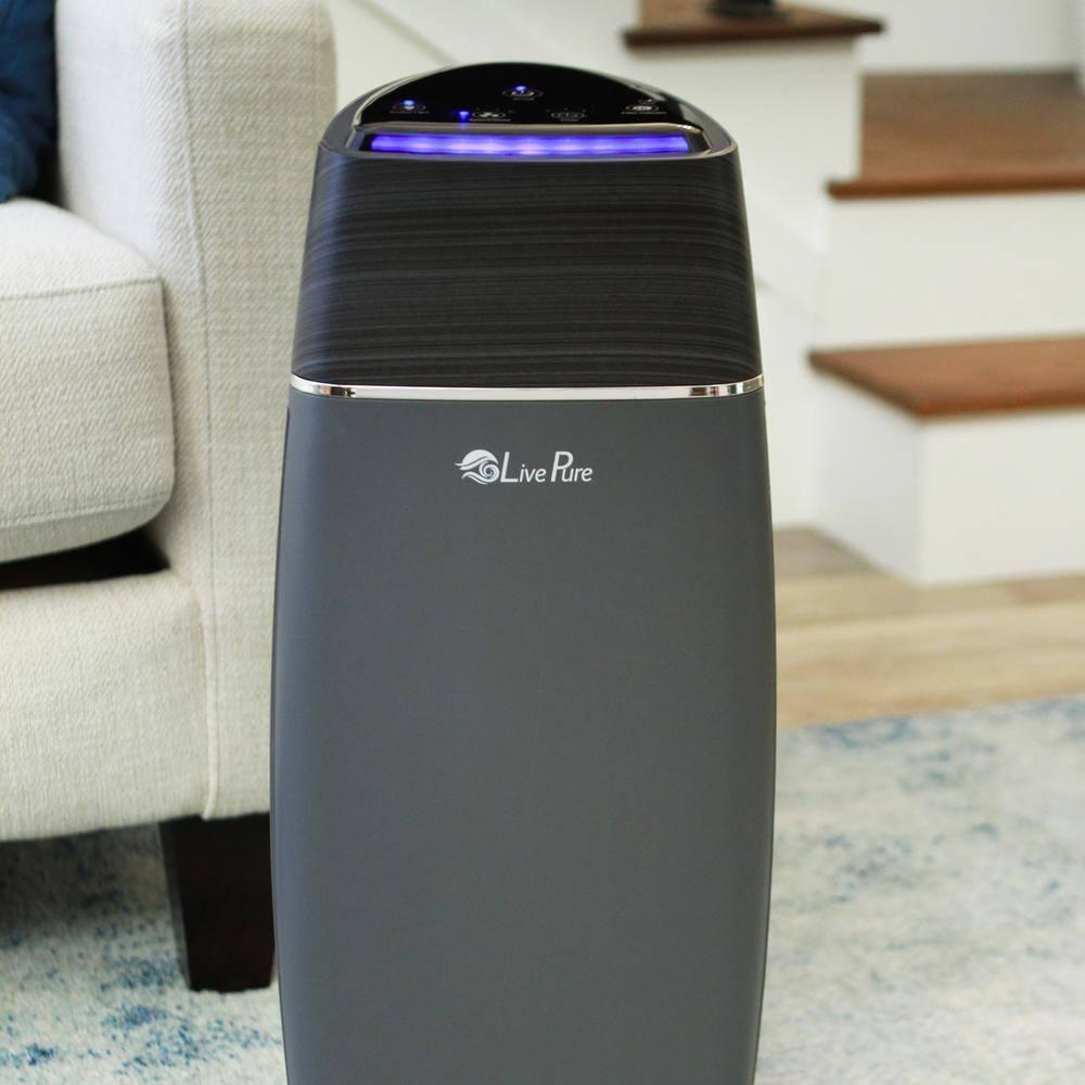 LivePure Sierra Series True HEPA Digital Tall Tower Air Purifier