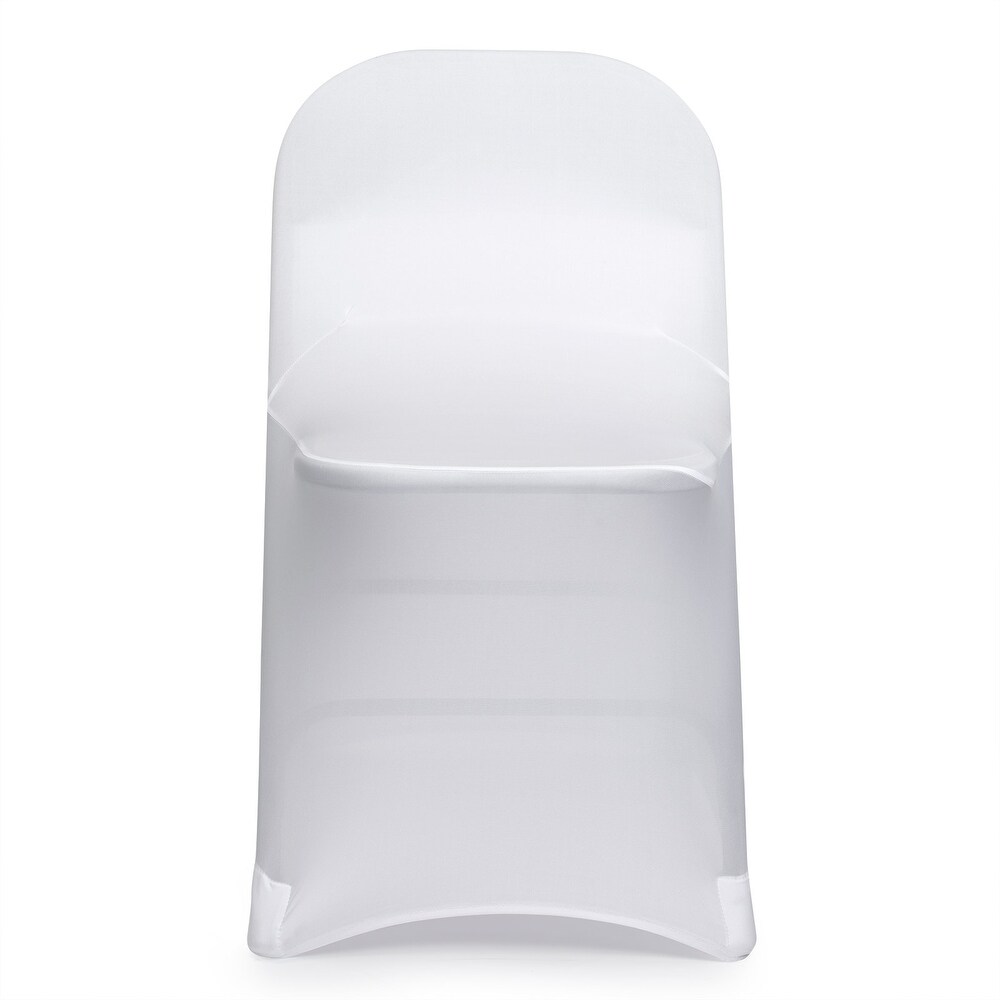 100 Count Spandex Folding Chair Covers   White