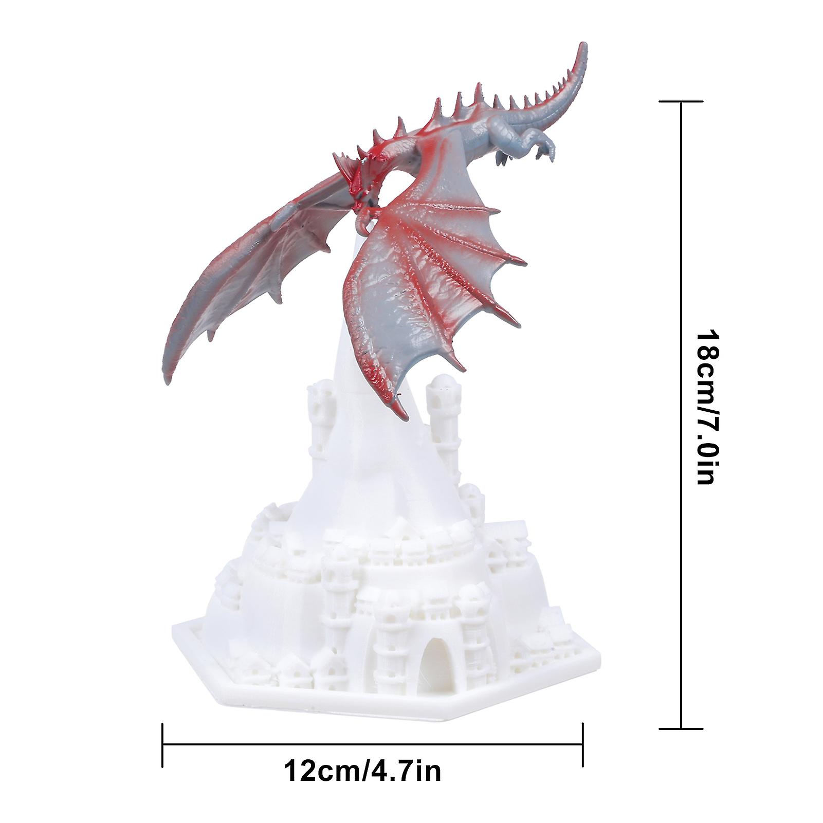 3d Printing Dragon Shape Night Light Degradable Pla Disassembled Rotatable Gentle Lighting Home Decoration Orange X-small