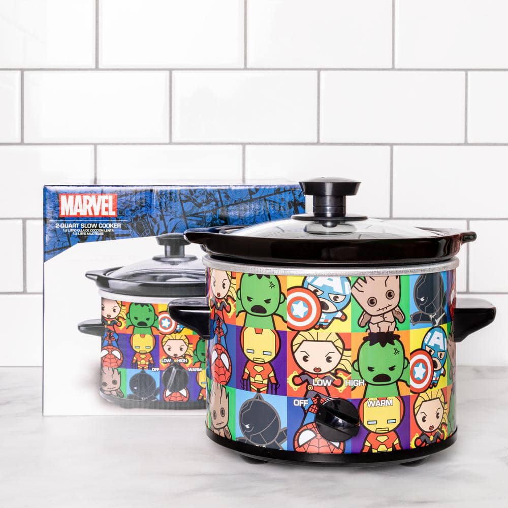 Uncanny Brands 2 qt. Marvel's Avengers Kawaii Multicolor Slow Cooker SC2-MVC-KAW