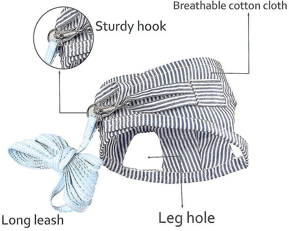 Soft Cotton Adjustable Harness And Leash Set For Rabbits Guinea Pigs For Rats Iguana Hamster Ferrets