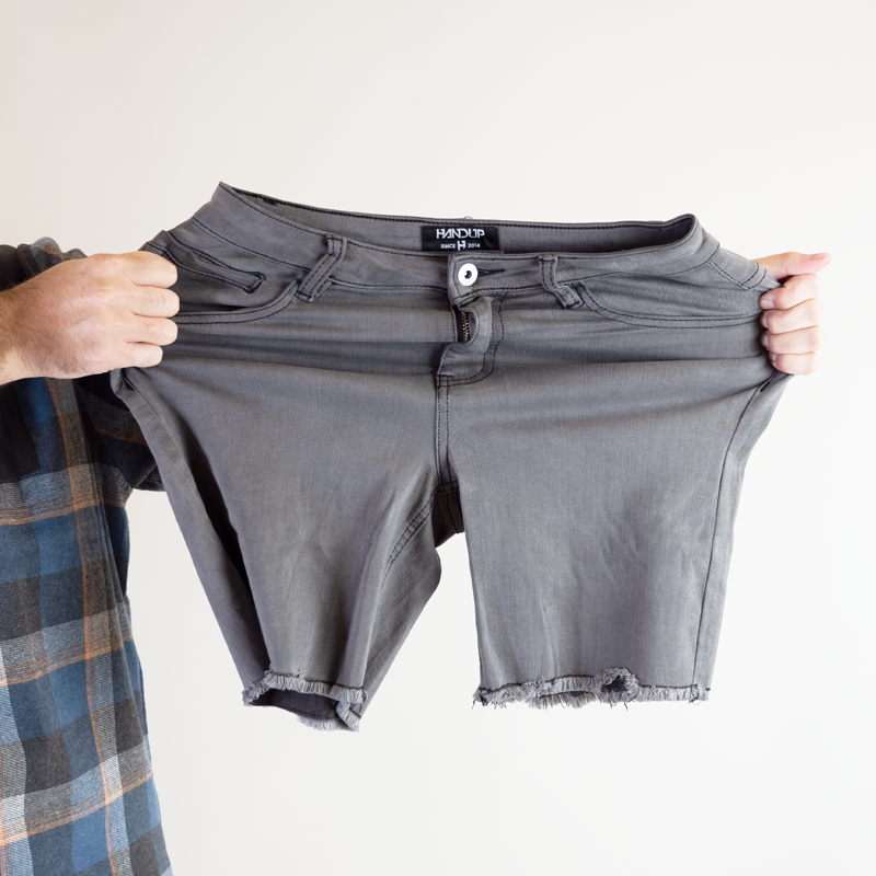 Stretch Jorts - Faded Grey by Handup Gloves
