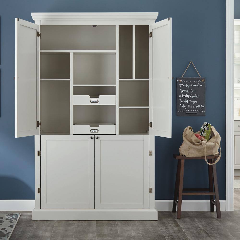 Home Decorators Collection Prescott Polar White Open Top Pantry 9950600410