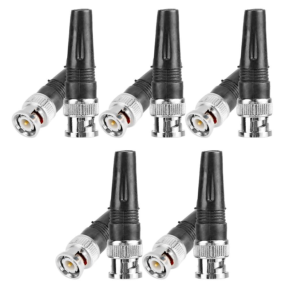 10pcs Bnc Wiring Straight Male Adapter Connector Converter For Camera And Video Cable