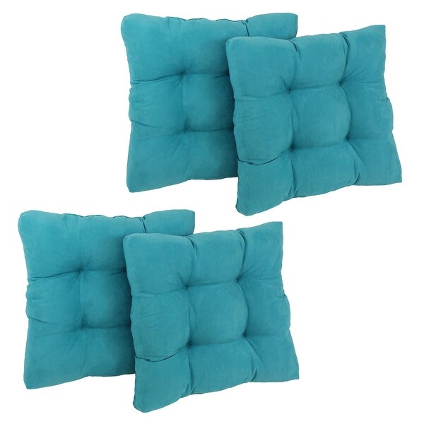 19-inch Square Microsuede Chair Cushion (Set of 1， 2， or 4) - 19 x 19