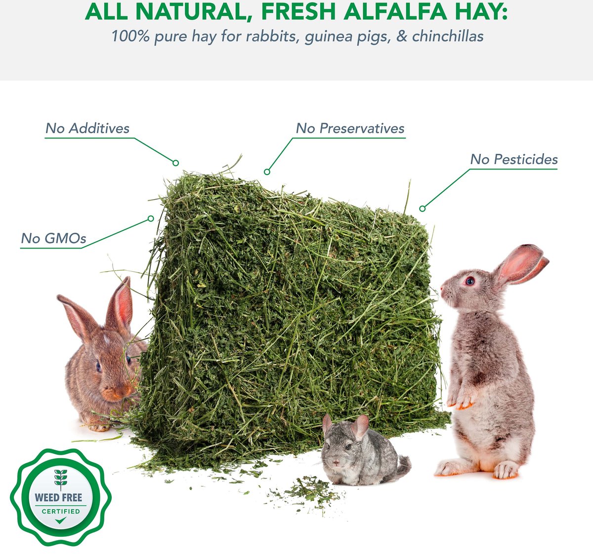 Viking Farmer Alfalfa Hay for Rabbits and Small Pets