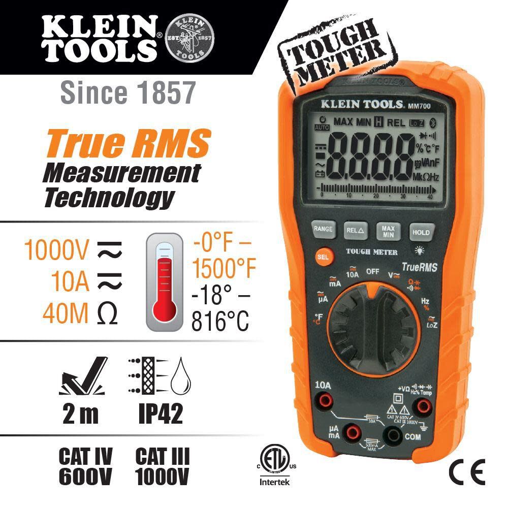 Klein Tools Digital Multimeter TRMS MM700 from Klein Tools