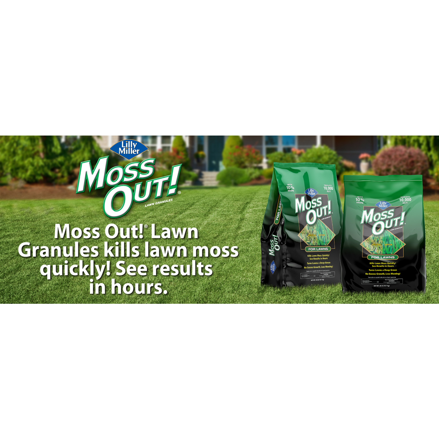 Lilly Miller Moss Out Moss Control Granules 20 lb