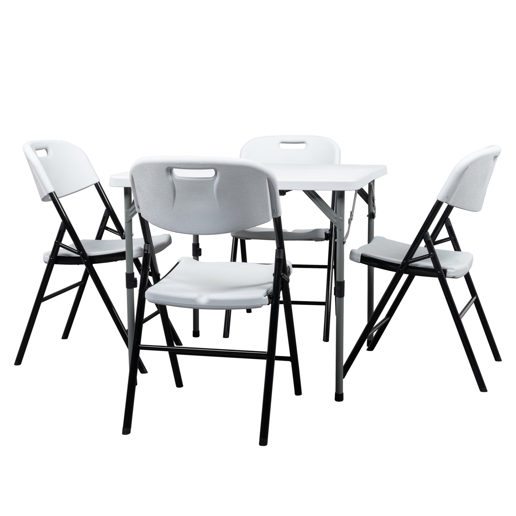 Astm-Certified Back Folding Chair White 4-Pack Stackable Wedding Party Event