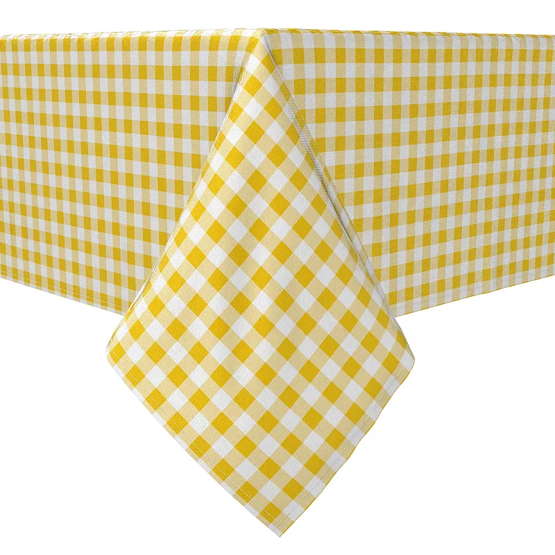 Rectangular Tablecloth， 100% Cotton， Plaid 4