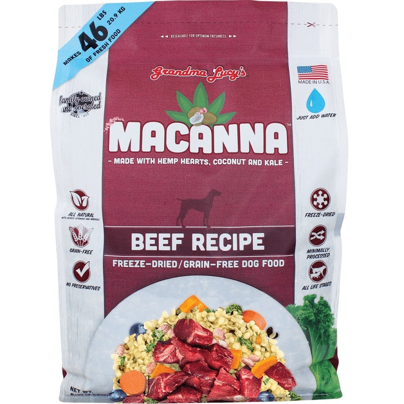 Grandma Lucy's Macanna Freeze Dried Beef Dog Food