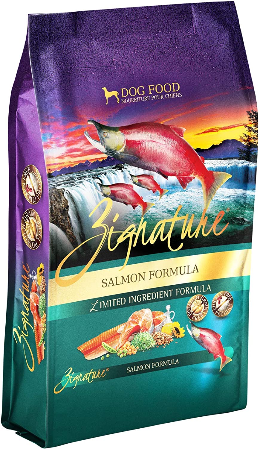 Zignature Salmon Limited Ingredient Formula With Probiotics Dry Dog Food 12.5 Pound (Pack of 1)