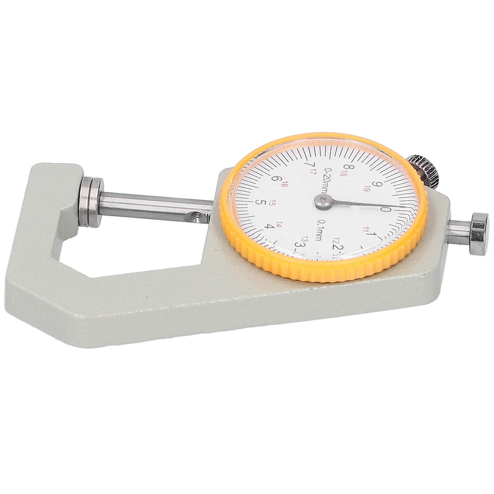 Thickness Gauge Tester Dial Flat Head Vegetable Tanned Leather Diy Measuring Tool0-20mm