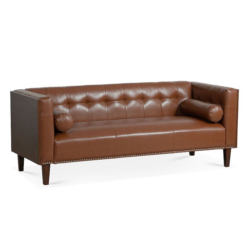 F.c Design Wooden Decorated Arm 3 Seater Sofa With  Spacious Design