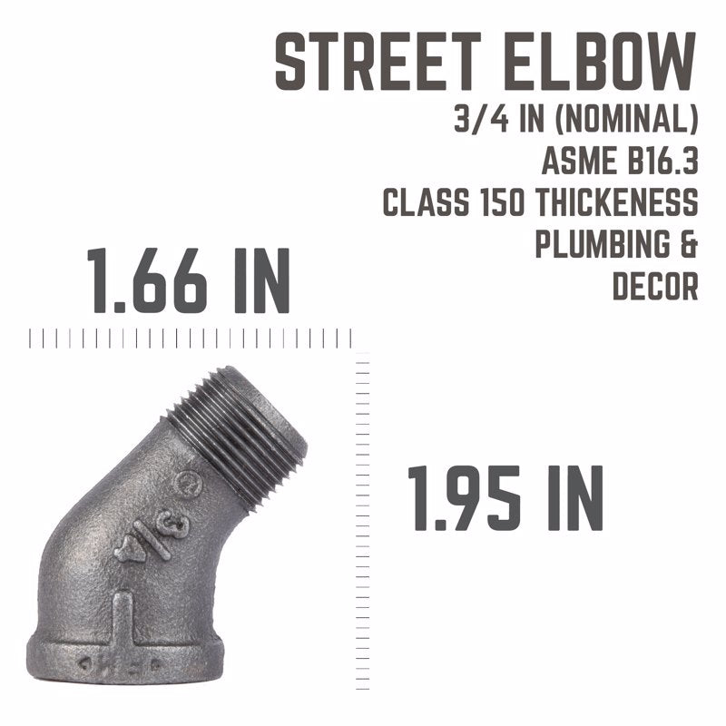 ELBOW BLK STREET 45 3/4