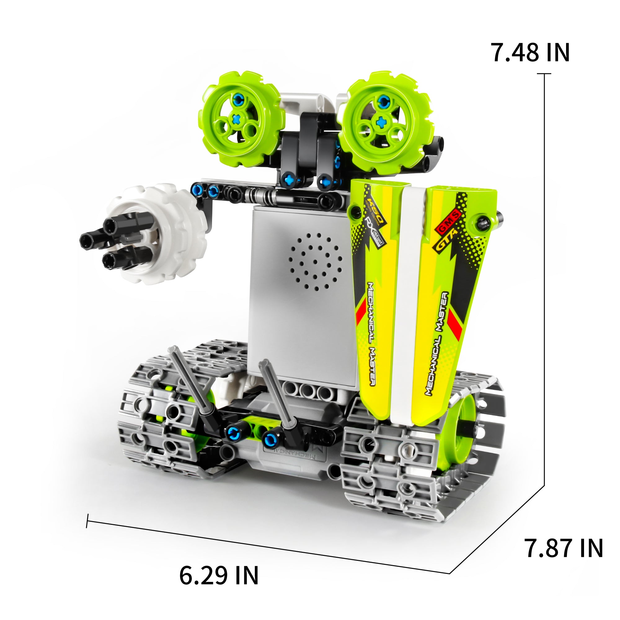 STEM Toys of Remote Control Car Building Kit | 3-in-1 RC Engineering Kit Builds Rechargeable Tracked Car/Robot/Tank | Best Science Learning Kit Gift for Kids (353pcs)