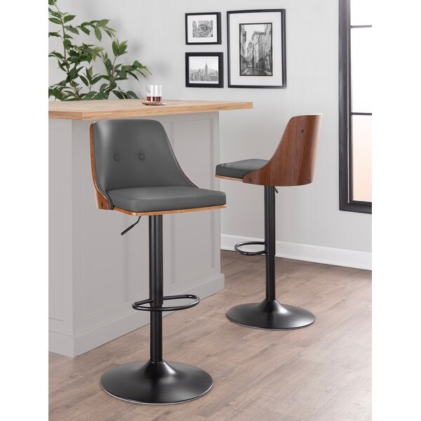 Carson Carrington Oscar Adjustable Height Bar Stool (Set of 2)